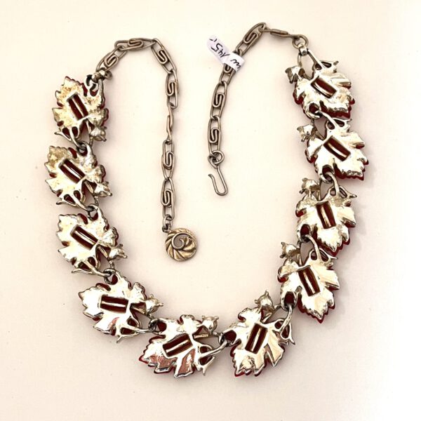 Red leaf necklace from Lisner - Image 3
