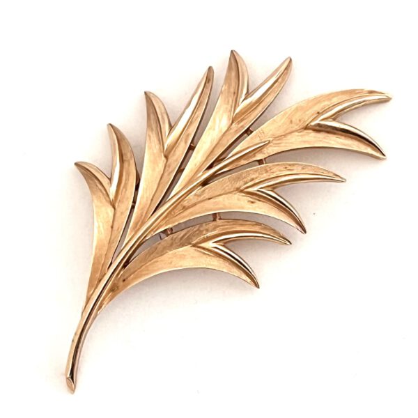 Leaf brooch from Trifari - Image 6