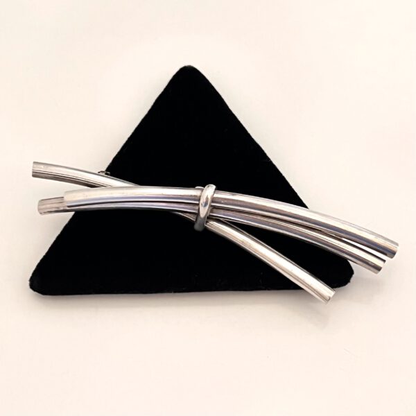 Abstract silver brooch - Image 3