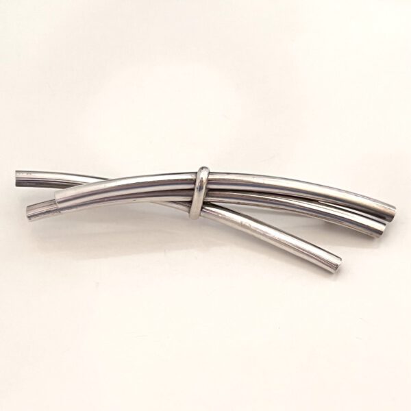Abstract silver brooch - Image 5