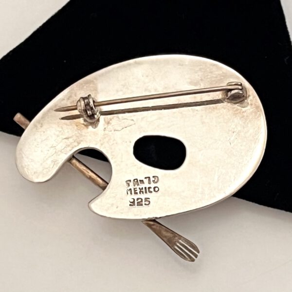 Brooch artist's palette - Image 3