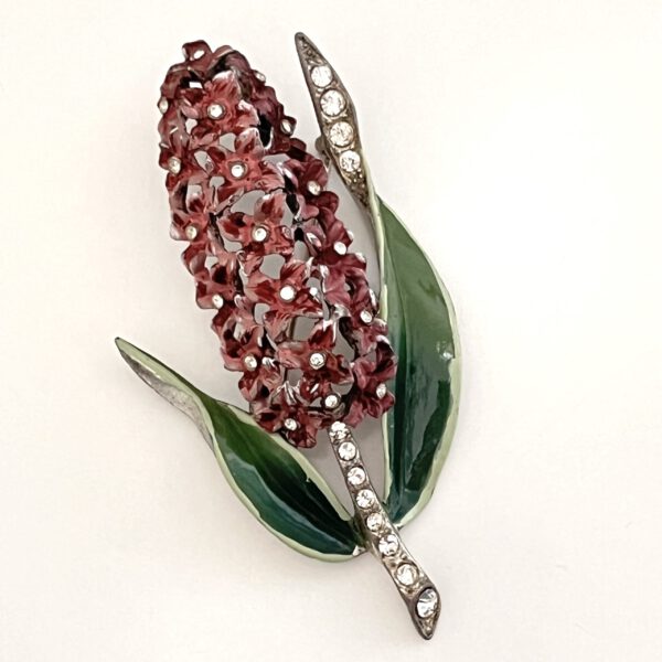 Flower brooch 1940s - Image 5