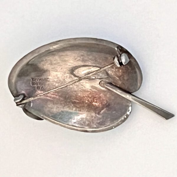 Blue enamel leaf Denmark - Image 3