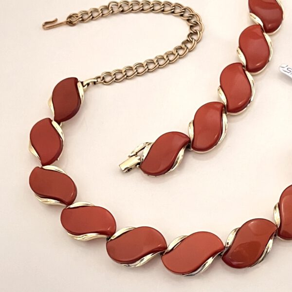 Orange-brown 1950s set from Lisner - Image 2