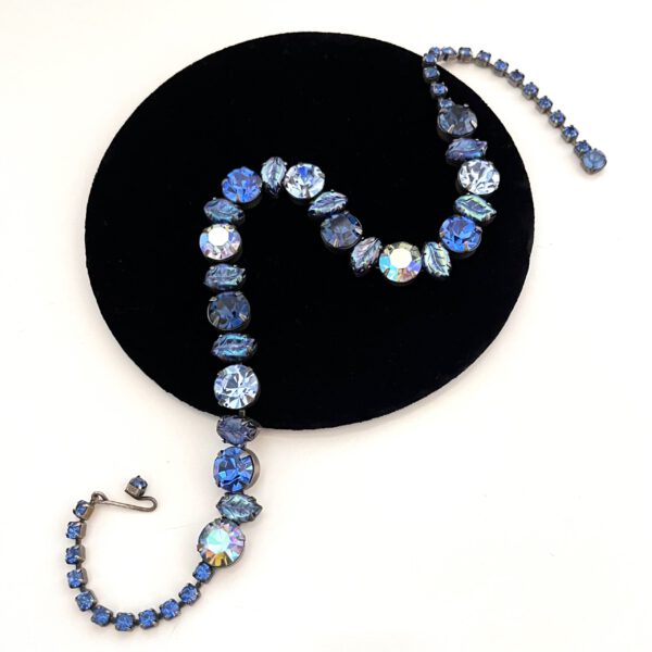 Blaues Strasscollier von Regency
