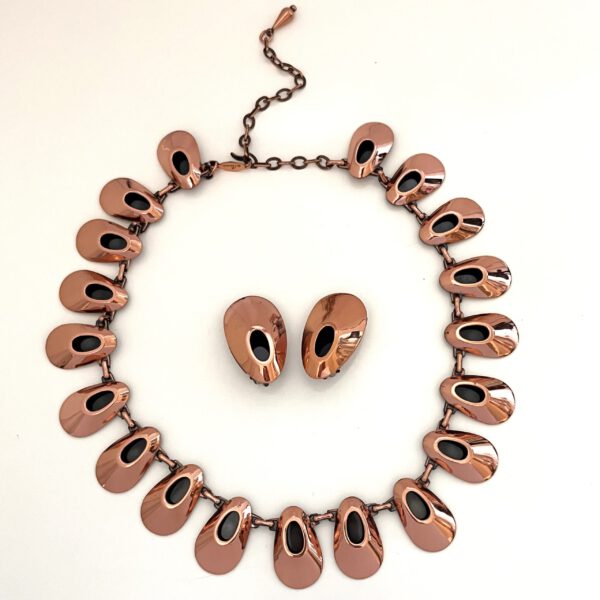 Vintage Kupferkette mit Clips