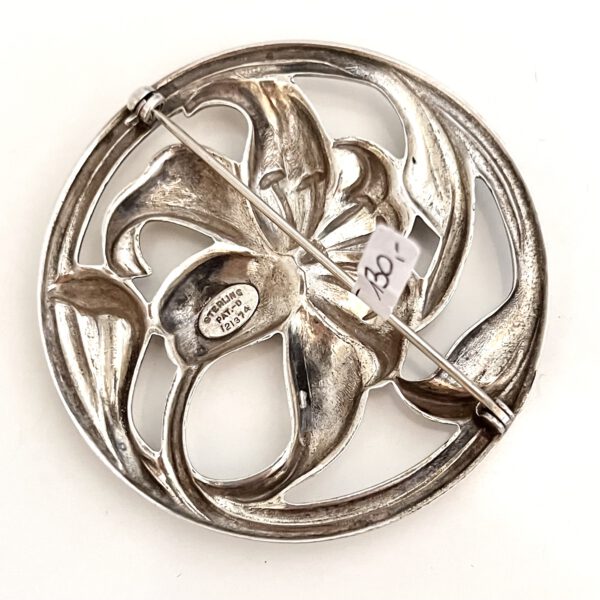 Silberbrosche Jugendstil