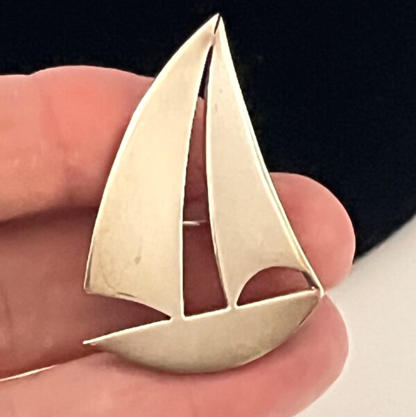 Segelboot Silber