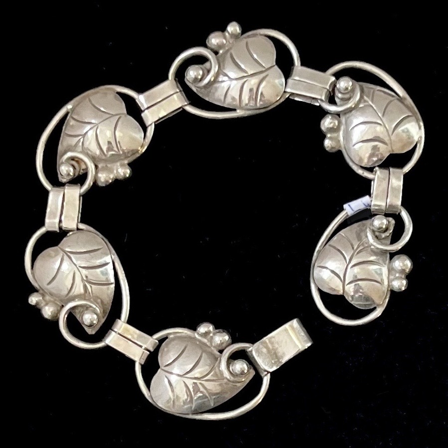 Florales Armband aus Sterlingsilber