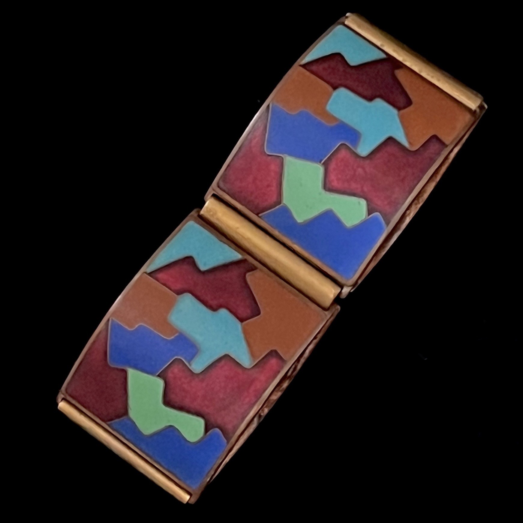 Vintage Armband Emaille