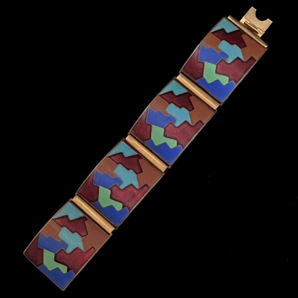 Breites Emaille-Armband Scholz und Lammel – Bild 2