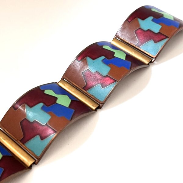 Breites Emaille-Armband Scholz und Lammel – Bild 6