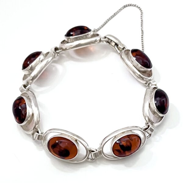 Armband Bernstein und Silber