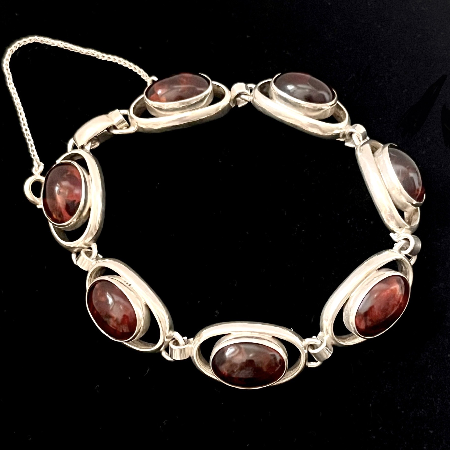 Bracelet amber and silver Fischland Germany