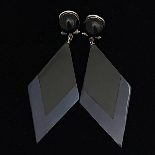 Art Deco Ohrclips Galalith