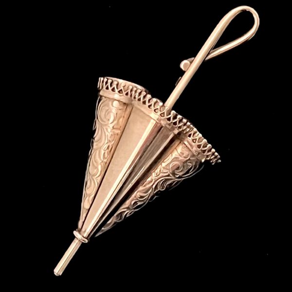 Vintage Brosche vergoldet