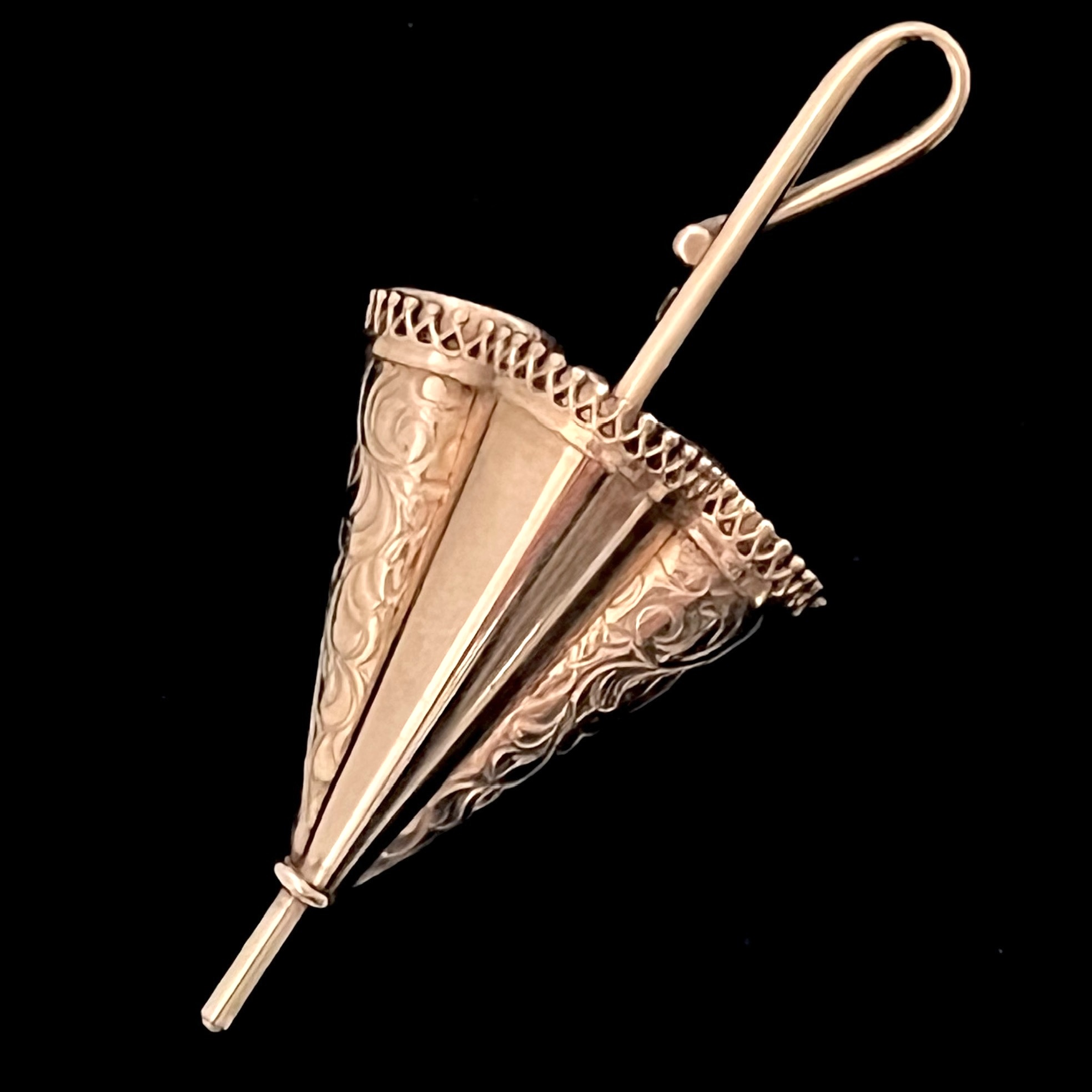 Vintage Brosche vergoldet