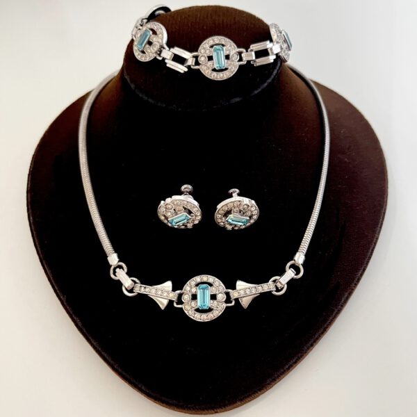 Sterling und Strass Schmuckset