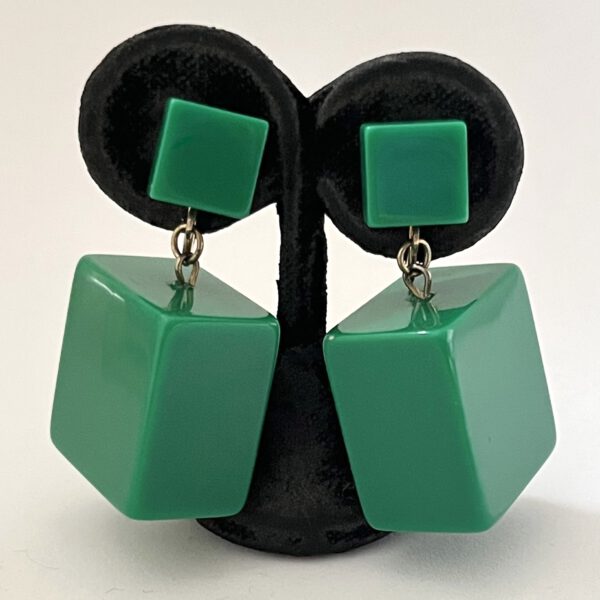 Grüne Vintage Ohrclips