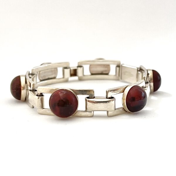 Armband Sterlingsilber Bernstein Vintage