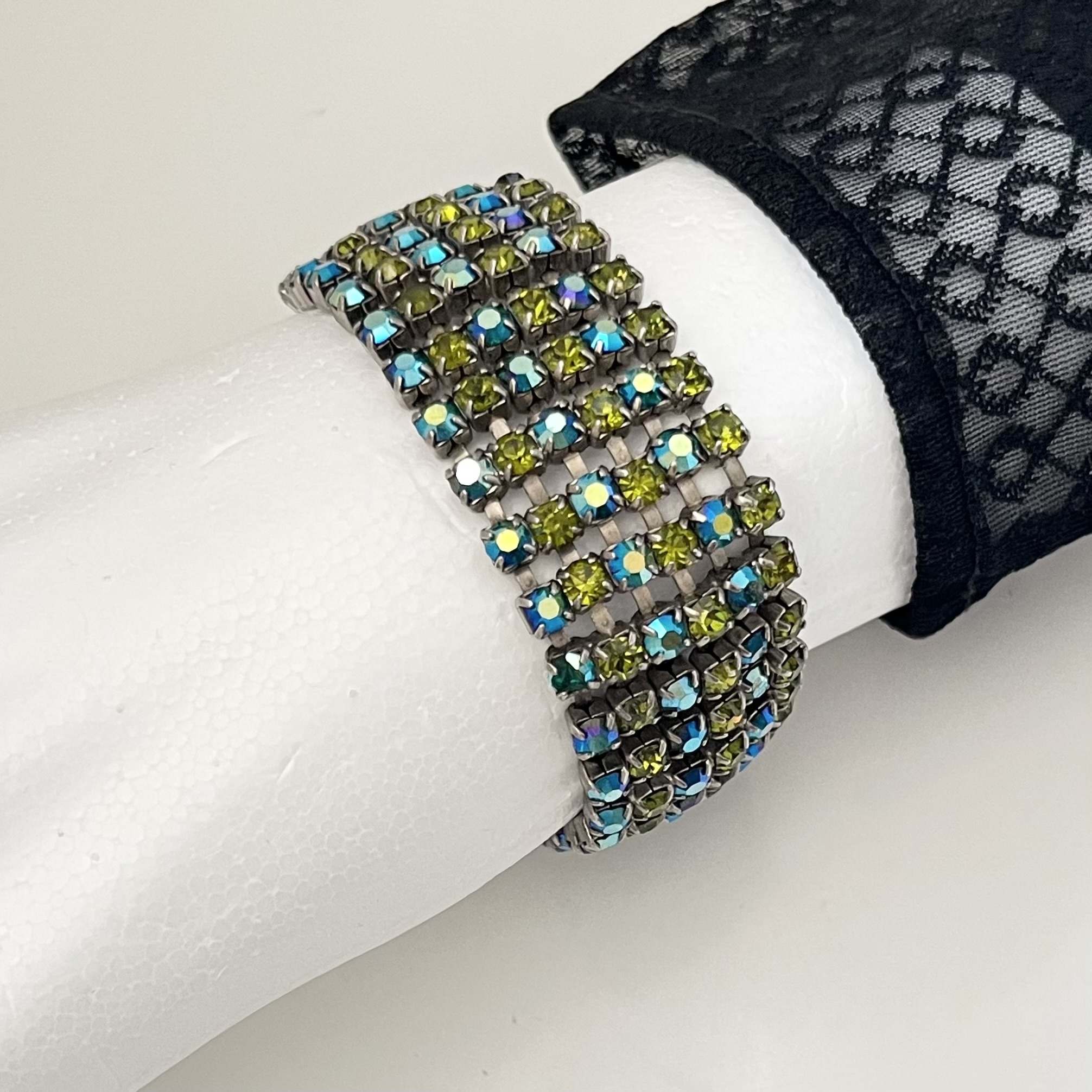 Vintage Strassarmband 1950er Jahre