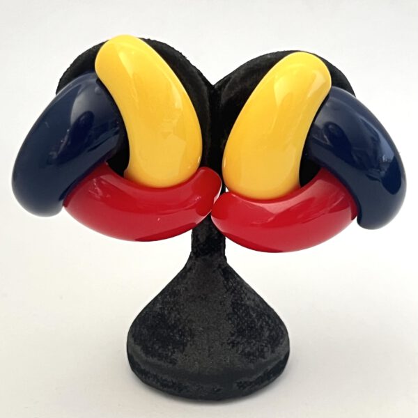 Ohrclips bunt Vintage