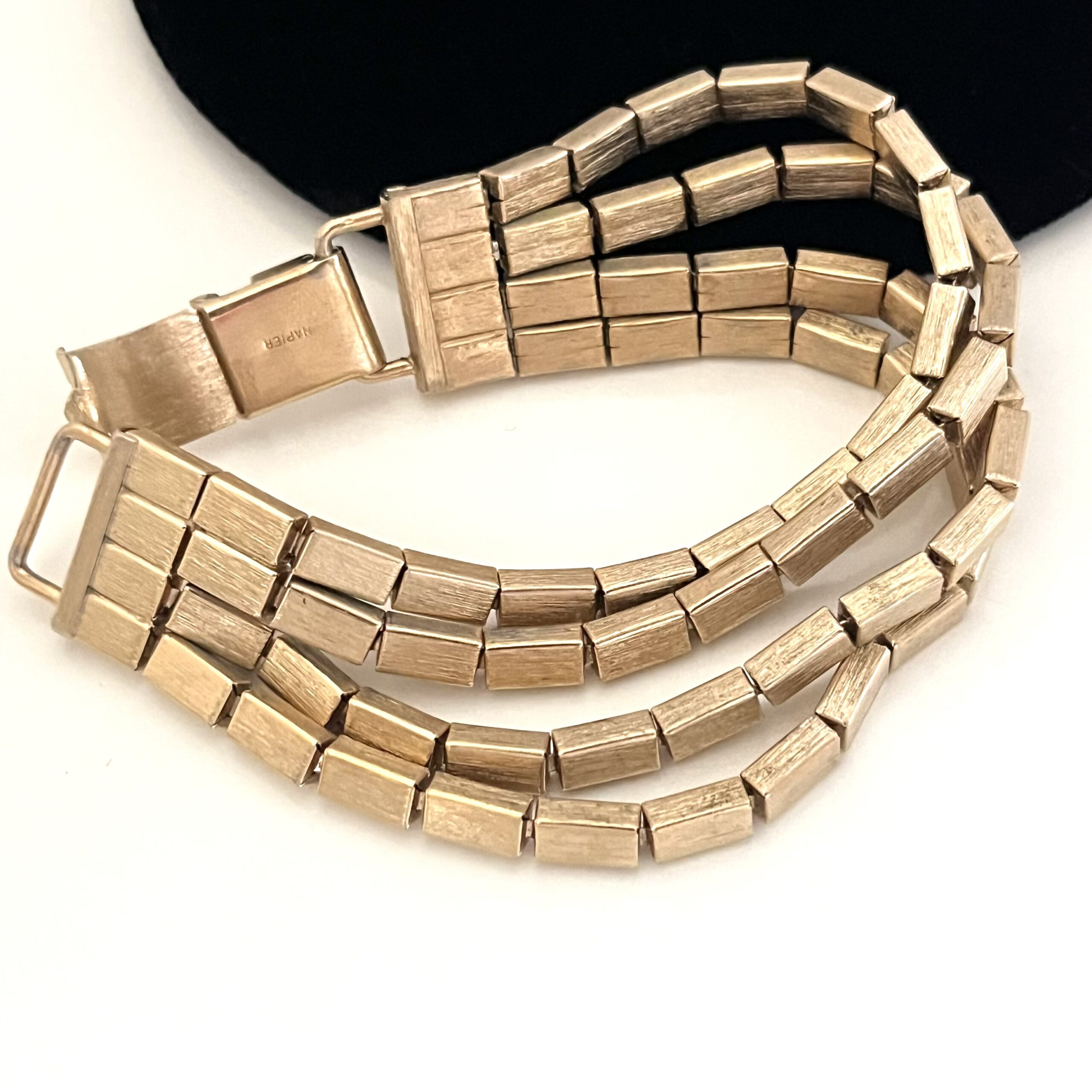 Vintage Napier Armband goldfarben